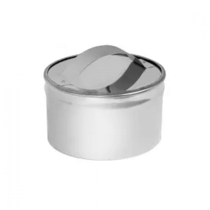 Заглушка ревизия нерж. (AISI 304/0,5мм) диаметр дымохода: 115 мм